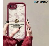 KEYSION Retro Flower Case for iPhone SE 2022 2020 Soft Silicone Shockproof Phone Back Cover for iPhone 8 7 6 6s Plus