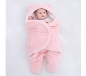 Newborn Baby Wrap Blankets Soft Baby Sleeping Bags Thicken Bedding For Newborn Fleece Infant Sleepsack 0-9 Months