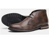 Zapatos de hombre botas cortas de gran tamaño botas de cuero populares