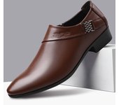 Zapatos de cuero, zapatos formales de negocios para hombres, zapatos casuales para hombres, zapatos de boda versátiles novedad