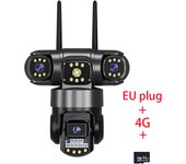 Cámaras de vigilancia exterior 4G doméstico Internet HD inteligente inalámbrico wifi 360 grados Visión nocturna vigilancia