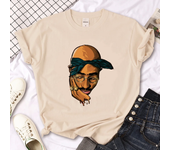 Tupac top women designer funny t shirt girl manga Japanese clothes