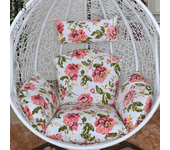 Hanging Swing Egg Chair Cushion Cover Patio Large Round Papasan Pad Detachable Garden Lounger Cushion Cover  (No Filling)