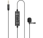 BOYA BY-M1S 3.5mm TRRS Lavalier Microphone for Smartphone PC Camera Lapel Mic Recording Youtube Live Streaming 6M Cable VS BY-M1