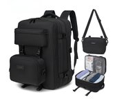 Mochila Hombre Grande 40L,Mochila Portatil 15.6 Pulgadas Impermeable Antirrobo con  USB,Bolsa para Negocio Trabajo Diario Viaje Escolares