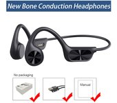Swimming bone conduction earphones, wireless bluetooth earphones, IPX8 waterproof MP3 player with 32G memory,sports earphones