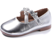 2024 Autumn New Children Leather Shoes for Girls Fashion Princess Style Soft Bottom Anti-slippery Casual Dancing Party Chic Shoe