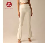MVOVING PEACH Women Flared Pants Buttery-Soft High-rise Yoga Pilates Dance Bell-bottoms with Back Drop-in Waistband Pocket CLL