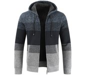 Cárdigan de Otoño e invierno para hombres, Chaqueta gruesa de color