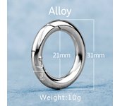 Real Titanium Alloy Key Rings Keychains Buckle Pendant Super Lightweight Man Car Keychain for Male Creativity Gift Wholesale