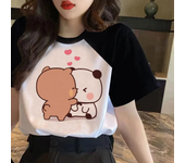 Bubu Dudu t-shirts women manga Y2K Japanese t shirt girl comic clothing