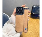 iPhone 15ProMax 14Pro 13 12Pro Cloth Phone Case + Wristband Design Anti-Sweat For iPhone15Pro