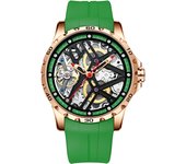 AILANG-reloj mecánico automático de lujo para hombre, cronógrafo de marca de alta gama, resistente al agua, orologio automático