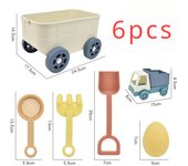 Beach Toys Sand Toys for Kids with Truck Car Sand Shovel Rake Sandbox Toys for Toddlers Kids Boys Cooking Pretend Play Kitchen