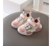 Zapatillas deporte de malla para niños, Zapatos deportivos suaves para niñas para bebés pequeños, Zapatos velcro para correr
