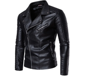 Motorcycle suit men's racing suit motorcycle suit protective equipment windproof and waterproof business casual leather jacket