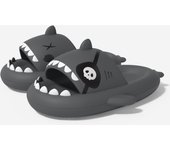 Explosión cambio gradual zapatillas de tiburón 4 cm fondo grueso paso en la mierda divertidas zapatillas geniales