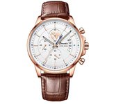 Reloj de hombre totalmente automático a prueba de agua luminosa moda reloj de cuarzo