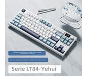 LT84 Teclado Mecánico Tri-mode Inalámbrico Bluetooth Con Cable Eje Verde Gaming Competición Oficina Teclado