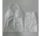 Women's Impact Gym Set, baless sleeveless T-shirt, high waisted seamless shorts, gym  sportswear, training set, 2 pieces.