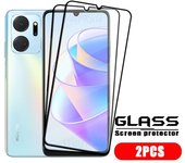 4pcs For Honor X7a Glass Honor X7a Tempered Glass Protective Full Cover Glue 9H HD For Screen Protector Huawei Honor X7a 6.75"