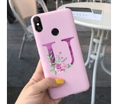 Cute Letter Phone Case For Xiaomi Mi 8 Case Xiaomi Mi8 Lite Funda Silicon Soft TPU Back Cover For Xiaomi Mi 8 Mi8 Mi8Lite Bumper