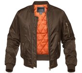 Mens Pilot Jacket Thick Warm Orange Lining Bomber Jacket Autumn Winter Fashion High Quality Jacket