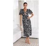 Vestido MIDI de Verano con Cuello en V para Mujer