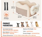 SucceBuy Dog Car Seat, Durable Waterproof Dog Booster for Vehicle, Having Support Frame, Clip-On Safety Leash