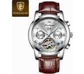 Reloj mecánico automático a prueba de agua para hombres hollow multifunction nightlight trendy watch