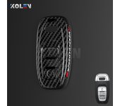 ABS Carbon Fiber Style Car Key Case Cover Shell Fob For Audi A3 A4 A5 C5 C6 8P 8L B6 B7 B8 Q3 Q5 Q7 A6 A7 4M 8S B9 A8 Q8 C8 TT