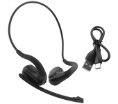 Trucker Bluetooth Headset Wireless Headphones with Removeable Boom Microphone Mute Button Open Ear Bluetooth Earphones