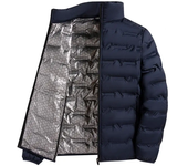Men Down Jacket Stand Collar Graphene Lining Thermal Insulation Down Coat Men White Duck Down Jacket Winter Cotton Quilted Coat