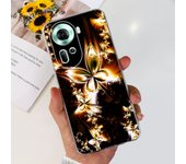 For Oppo Reno11 CPH2599 Case Reno8 T 4G CPH2599 Cover Soft TPU Clear Silicone Bumper Flower Women Fashion Coques Capa Reno 11 5G
