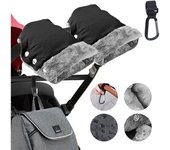 Guantes Para Carrito de Bebé Guantes de Silla de Paseo Guantes Impermeables y Anticongelante, Invierno Protege Manos Guantes par