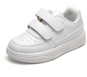 Children White Sneakers PU Leather Breathable Kids Casual White School Tennis Shoes Fashion Anti-slip Boys Girls Sports Shoes