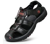 Sandalias De Cuero Genuino Para Hombre Zapatos De Verano Resistentes Al Agua Para Exterior Sandalias De Cuero Para Hombre
