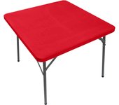 Square Fitted Cover Elastic Tablecloth Dining Kitchen Home PartyStretch Spandex Table Top Topper Slipcover