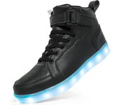 Kids High-top Lights Up Shoes USB Charger Basket LED Children Shoes Trendy Kids Luminous Sneakers Sports Tennis Shoes
