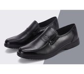 Hombres de negocios zapatos de cuero, zapatos casuales de moda, suela gruesa zapatos cómodos de los hombres