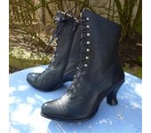 Botas Cortas Con Cordones Para Mujer, Botas De Moda Puntiagudas, Temperamento, Botas De Cuero De Tacón Alto, Para Mujer