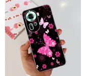 For Oppo Reno11 CPH2599 Case Reno8 T 4G CPH2599 Cover Soft TPU Clear Silicone Bumper Flower Women Fashion Coques Capa Reno 11 5G