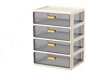 Transparent Desktop Drawer Storage Box with Drawer Large Capacity Cosmetic Storage Box Space Saving Dust-proof Drawer Box