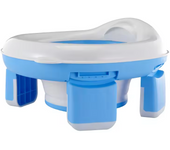 Silla Entrenamiento Bebé, Orinal Portátil Multiusos 3 en 1, Retrete portátil de emergencia pa，Fácil de Limpiar, Viajar,Plegable