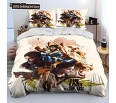 The Last Of Us Horror TV Game Pedro Comforter Bedding Set,Duvet Cover Bed Set Quilt Cover Pillowcase,king Queen Size Bedding Set