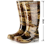 Botas De Lluvia De Tubo Medio Para Hombre Botas De Agua Nuevo Material Zapatos De Goma Zapatos De Trabajo