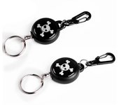 Belt Cord Badge Holder Badge Lanyard Steel Rope Retractable Keyring Retractable Keychain Key Chain Holder Elastic Key Chain