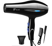 Secador de pelo 2200W, potente secador de pelo profesional, calentamiento rápido, ajuste frío y caliente, secador de aire iónico con colector de aire