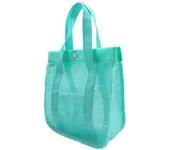 Leisure Large Capacity Mesh Beach Bag Visible Breathable Mesh Handbag Quick Dry Light Weight Toiletry Storage Bag Sand Toy