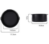 6/7/8 Inch Mold Non-stick Air Fryer Round Tray Pan Roasting Basket Bakeware for Pizza Cake Kitchen  Accessories